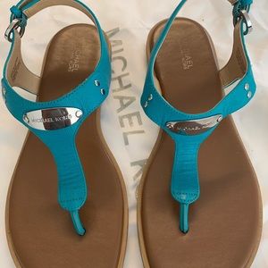 Michael Kors Thong Sandle Used 7.5 tile blue